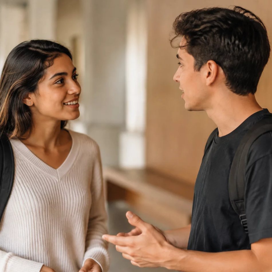 Time reunido em volta de folhas impressas com os itens da pauta do dia
